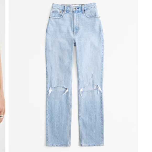 Abercrombie & Fitch Denim - A&F Curve Love Ultra High Rise 90s Straight Jean 28 / 6L